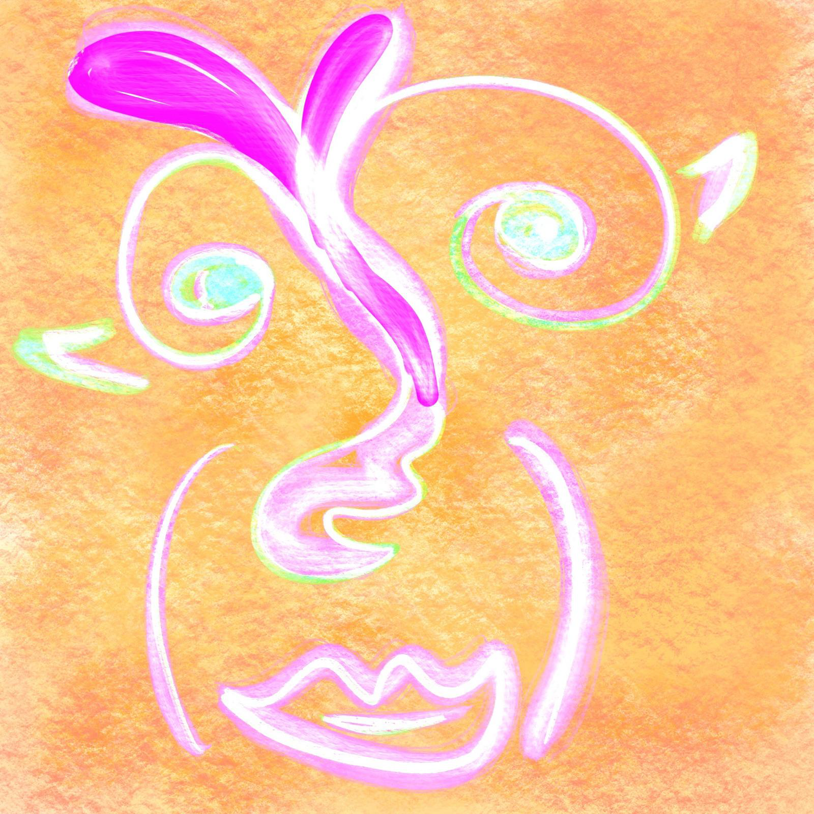 Pink line illustration by Carolina Cravens