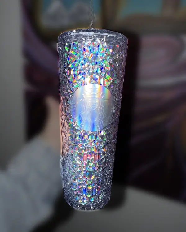 Vaso Starbucks original Diamante holográfico, facetado