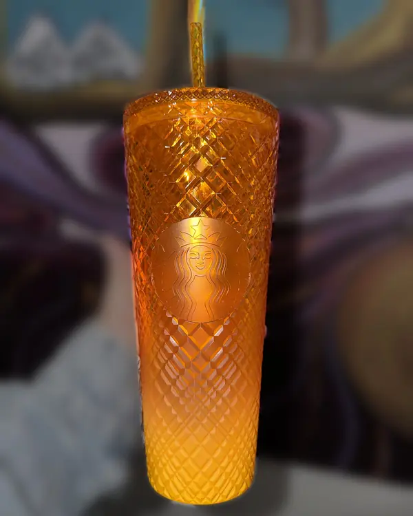 Vaso Starbucks original Naranja, jeweled degradado