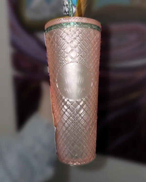 Vaso Starbucks original Rosado escarchado, jeweled