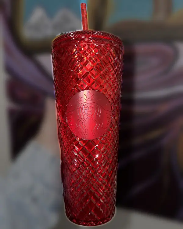 Vaso Starbucks original Rojo, jeweled